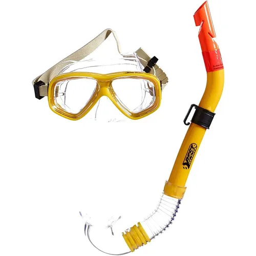 Best Sporting Tauchset Anaconda Gelb Taucherbrille Schnorchel für Jugendliche