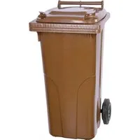 PROREGAL 2-Rad-Mülltonne MGB 120L - Haushaltszubehör und umweltfreundliche Müllentsorgung - Hochwertige HDPE-Kunststoff-Mülltonne mit mobilem Fahrwerk für müheloses Schieben und Ziehen. Ideal für alle Müllarten!