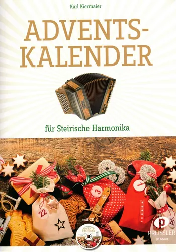 Adventskalender für Steirische Harmonika - Musikgenres mit festlichen Melodien, ideal für Harmonika-Liebhaber zur Einstimmung auf die Adventszeit.