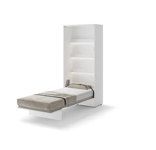 Friderik-EU Schrankbett Vertikal Wandklappbett mit Matratze, Bed Concept BC-03, 90x200 cm