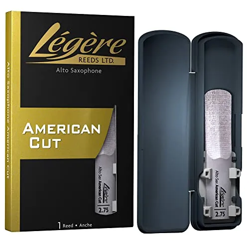 Legere American Cut Alto Sax 2.75 - Kunststoffblatt für Altsaxophon, Stärke 2,75, reaktionsschnell mit harmonischem Gleichgewicht, ideal für Jazz und geeignet für Einsteiger bis Profis.
