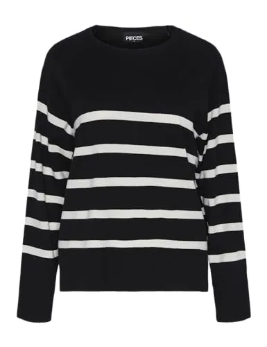 PIECES Pcsia Ls Knit Noos Bc - Eleganter Damenpullover - Pullover für Damen, aus weichem Strickmaterial, ideal für stilvolle Looks an kühlen Tagen.