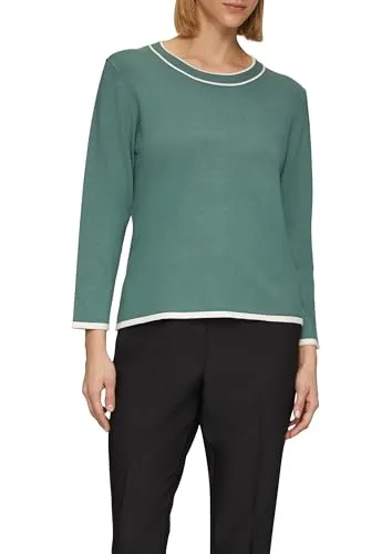 s.Oliver 3/4 Arm-Pullover Strickpullover - Lässiger Feinstrick-Pullover mit 3/4-Ärmeln im Regular Fit, ideal für den Übergang und perfekt kombinierbar mit Jeans für entspannte Anlässe.