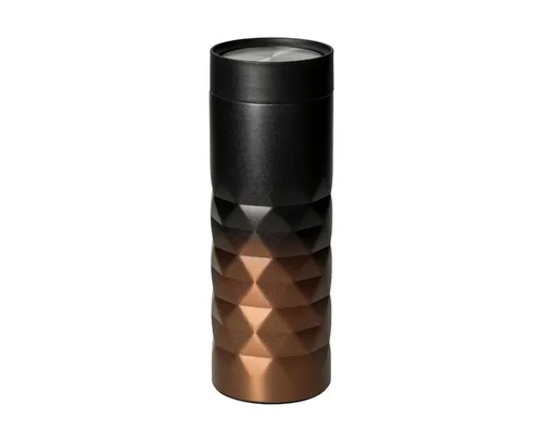elasto Coffee-to-go-Becher Diamond 360 auslaufsicherer Thermobecher 450 ml, Kaffeebecher to go, Doppelwand, Leicht, Robust, 360 Grad Deckel