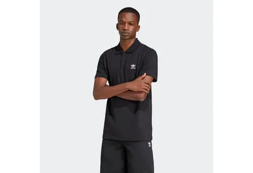 adidas Originals Poloshirt TREFOIL ESSENTIALS schwarz L (52/54) - Sportliches Poloshirt aus 100% Baumwolle für hohen Tragekomfort. Ideal für Freizeit und Sport. Maschinenwaschbar und in klassischem Schwarz erhältlich.