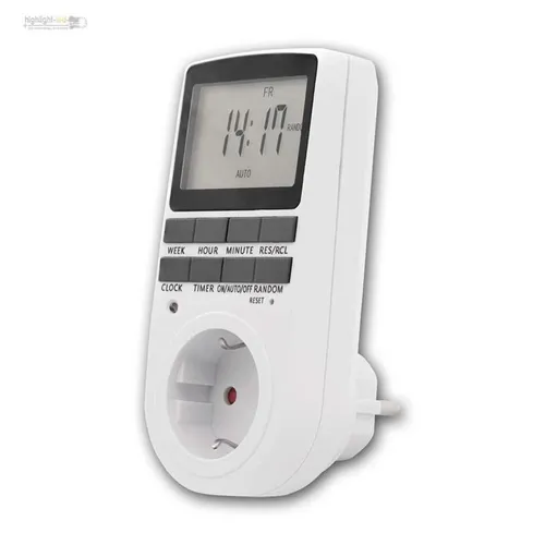 Digitale Wochenzeitschaltuhr WZ-10 - 24h Timer-Steckdose - Zeitschaltuhr mit 10 Programmen, 3680W Leistung, ideal für automatisierte Steuerung von Geräten im Haushalt oder Büro.