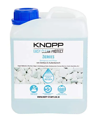 Knopp Zierkiesreiniger 2l - Effektive Moos- und Algenbekämpfung - Moosbekämpfung: Gebrauchsfertiger Reiniger entfernt tiefenwirksam Flechten und Algen auf Zierkies, auch auf empfindlichen Sorten. Umweltfreundlich und einfach anzuwenden.