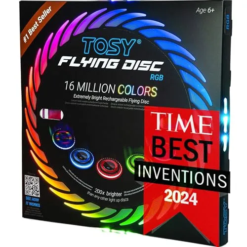 TOSY Flying Disc – 16 Millionen RGB-Farben von TOSY