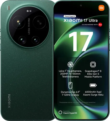 XIAOMI 17 Ultra 512 GB Starlit Green Dual SIM