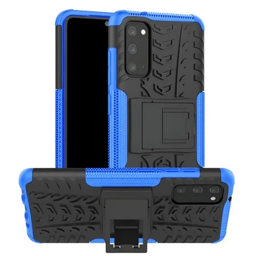 Oudoor Hülle Kompatibel mit Samsung Galaxy S20 | Case Panzer Hülle Cover Schutzhülle Etui Bumper | Blau