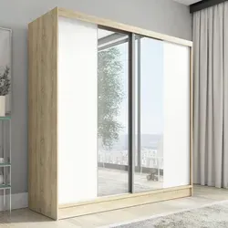 Schwebetürenschrank DUO 200 mit Spiegel