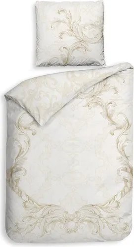 Heckett & Lane Satin Bettwäsche Lauren Off-White - Exklusive 2-teilige Wendebettwäsche aus Mako-Satin, pflegeleicht und hautfreundlich, ideal für einen luxuriösen Schlaf.