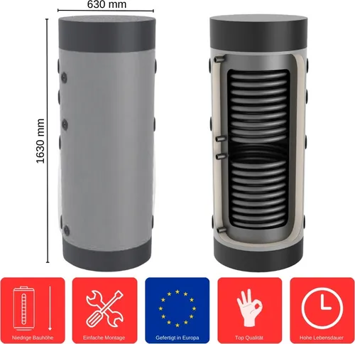 Heizungs-Pufferspeicher 300 L HP-2-300 Standspeicher Heizkreis Pufferspeicher