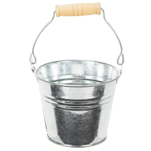 Zink-Eimer Set glänzend - 10 Mini-Pflanzgefäße für Kräutergarten - Set aus 10 glänzenden Zink-Eimern (Ø10cm, H8cm), ideal für den Anbau von Kräutern und kleinen Pflanzen, perfekt für Balkon und Küche.