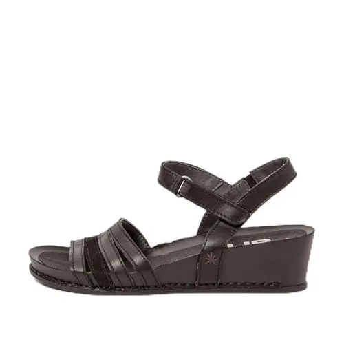 Art für Damen 1194312EO003_001 Ledersandalen 1943 I Imagine schwarz (41) - Wanderschuhe mit Klettverschluss, komfortabel und atmungsaktiv, ideal für Frühling/Sommer und urbanen Lifestyle.