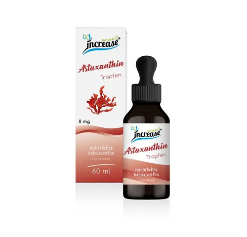 Hochdosierte Liposomale Astaxanthin Tropfen - 480mg pro Packung - Antioxidant Astaxanthin mit 8mg pro Tagesdosis, pflanzlich, vegan und hohe Bioverfügbarkeit für optimale Gesundheit.