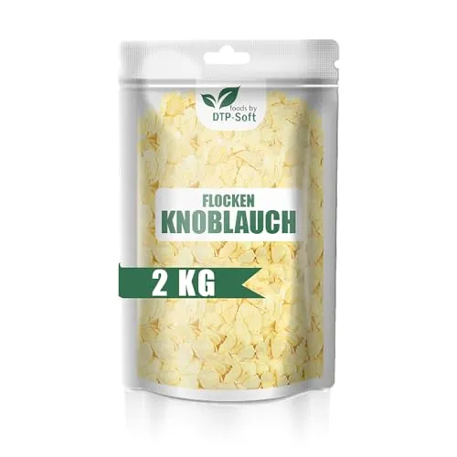 Natürlicher Knoblauch Flocken | Knoblauch chips | Konoblauchflocken Aromatische Ergänzung zu Ihren Gerichten (2kg)