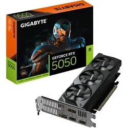 GIGABYTE GeForce RTX 5050 Low Profile OC 8GD Grafikkarte - Grafikkarten PCI-Express, kompakte Low Profile Bauweise für platzsparende Systeme und leistungsstarke Gaming-Performance mit 8 GB GDDR6-RAM.