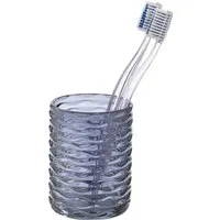 Wenko Zahnputzbecher Vetro Glas Dunkelblau