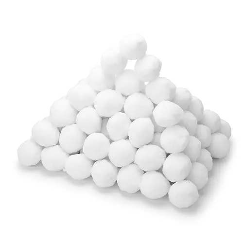 MidGard Filter Balls, Filtermaterial für Poolpumpe, Filterbälle für Sandfilteranlage, Weiß, 1000g Filterbälle ersetzen 36 kg Filtersand für sandfilteranlagen