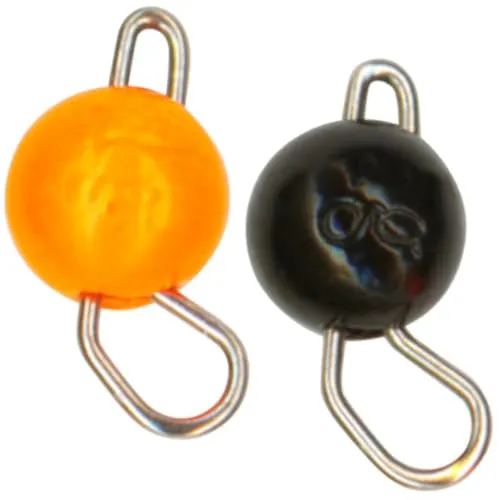 FTM Omura Tungsten Cheburashka - 2 Jigköpfe, Gewicht:0.8g, Farbe:schwarz/orange