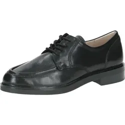 CAPRICE Damen Schnürschuhe aus Leder Elegant, Schwarz (Black Nappa), 38 EU - Damen-Schnürhalbschuhe mit AIRMOTION Sohlentechnologie für optimale Zirkulation und Federung. Ideal für Alltag und besondere Anlässe, bieten sie perfekten Komfort und Passform.