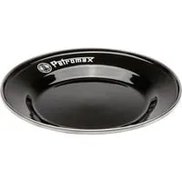 Emaille Teller px-plate-18-s, 2 Stück schwarz, Ø 18cm in schwarz von Petromax