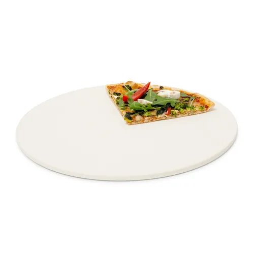 Pizzastein rund Backstein für Pizza Cordierit Steinplatte 1 cm dick Cordierit