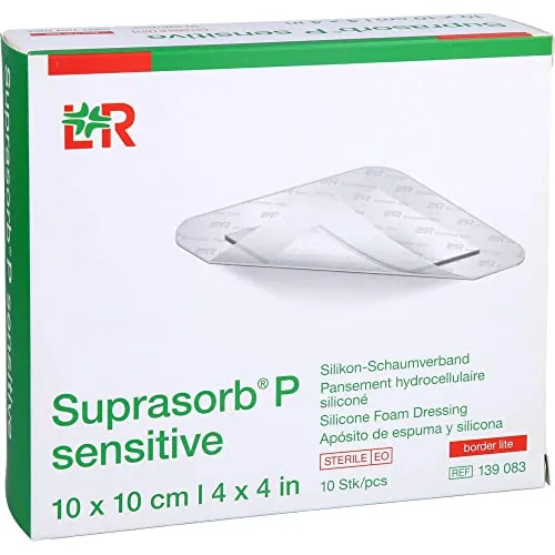 Suprasorb P sensitive border lite 10 x 10 cm