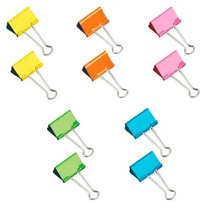 RAPESCO 10 Foldbackklammern farbsortiert 32,0 mm