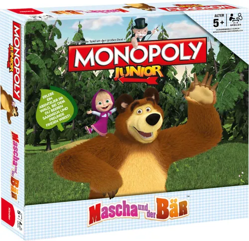 Monopoly Junior Masha und der Bär Brettspiel Gesellschaftsspiel Spiel
