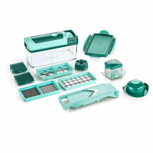 Genius Nicer Dicer Fusion 13-tlg. Set, mintgrün in petrol von Genius