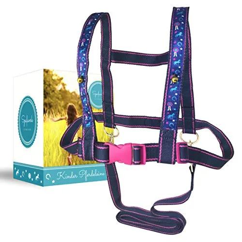 Spaßwerk® Pferdeleine zum Spielen für Mädchen | Pferdegeschirr für Kinder & Pferdefreunde von 3 bis 12 Jahre | Pferdeleine Kinder von Therapeuten