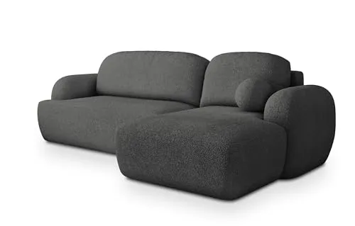 Ecksofa MODENZA N R-S mit Schlaffunktion - Sofa in L-Form mit praktischem Stauraum und eleganter Schlaffunktion, ideal für Gäste und stilvolles Wohnen.