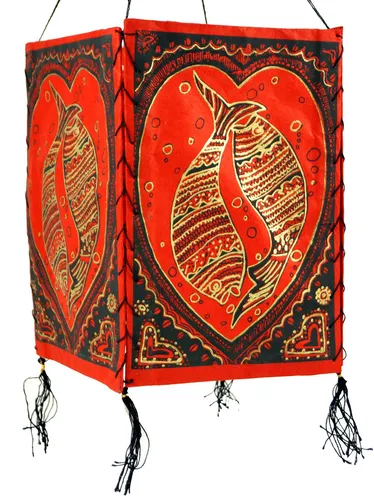 Lampenschirme Rot von Guru-Shop