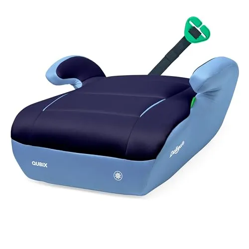 Daliya® QUBIX Kindersitzerhöhung | i-SIZE NORM ECE R129 | 125 bis 150 cm | Gurtfix | waschbar | Autositz | Autokindersitz | Kindersitz | Sitzerhöhung (Hellblau - Dunkelblau)