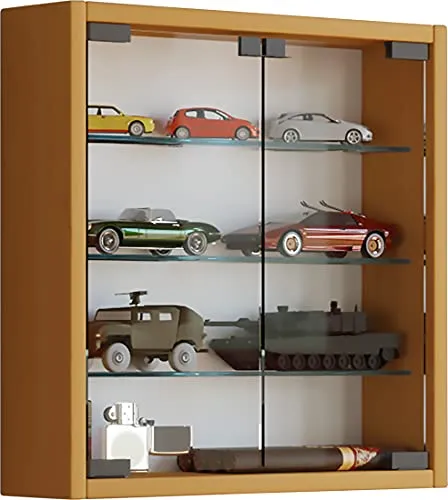 Hängevitrine Mandosa - Vitrinen, praktischer Stauraum für Schmuckstücke, modernes und zeitloses Design in holzfarben.