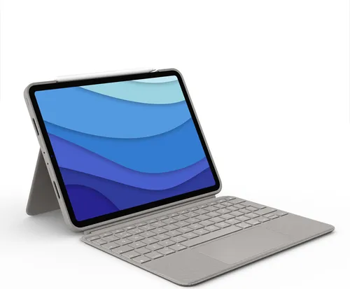 Logitech Combo Touch für iPad Pro 11 Zoll - Tablet-PC-Zubehör mit AZERTY Tastatur, ideal für produktives Arbeiten und kreatives Schaffen, kabellose Verbindung über Bluetooth.