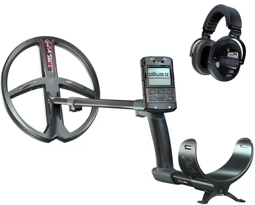 XP DEUS 2 II Metalldetektor Komplettset mit 34x28cm Suchspule und WSA II XL Funkkopfhörern - Ortungsgeräte – Drahtloser Multifrequenz-Metalldetektor mit FMF-Technologie für höchste Präzision und Schnelligkeit, sowohl an Land als auch im Wasser bis 20m tief.