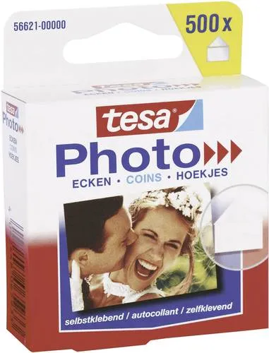 TESA Photo Ecken Klebepads (B x H) 17mm x 19mm Transparent Inhalt: 500St.