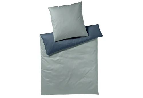 JOOP Bettwäsche Micro Pattern salbei 160x210 cm - Edles Design für Ihr Schlafzimmer - Bettwäsche aus 100% Mako-Satin, bietet optimales Schlafklima und ist pflegeleicht. Mit verdecktem Reißverschluss für einfachen Bezug und edlem Look.