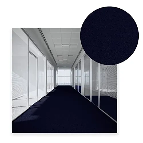 MDEKOR Filzteppich Teppichboden Meterware Blau, Nadelfilz Teppich zum zuschneiden 2m breit, Bootsteppich, Messeteppich, Auslegware für Wohnmobil, Autoteppich Bodenbelag