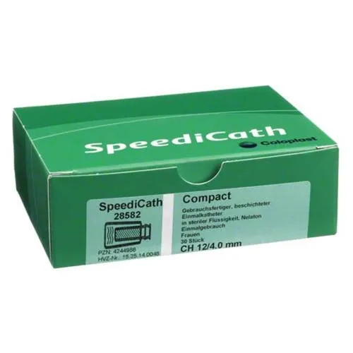 Speedicath Compact Einmalkat Katheter - 30 St - Einmalkatheter für unkomplizierte Anwendung, besonders handlich und hygienisch, ideal für Patienten mit Blasenentleerungsproblemen.