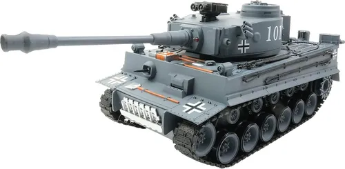 Panzer Tiger 1 M 1:18 Schussfunktion, Rauch, Licht Sound, drehbarer Turm grau