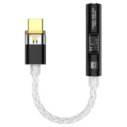 INF BA23 USB-C auf 3,5-mm-Audio-Klinkenadapter mit DAC Schwarz