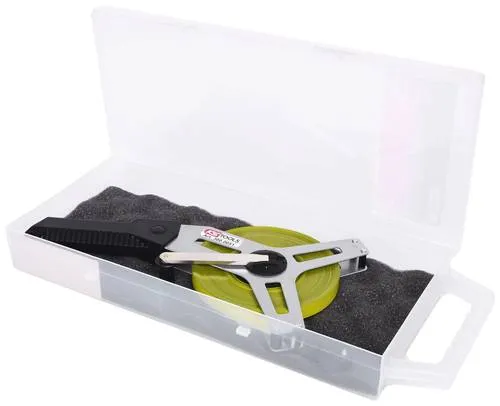 KS-Tools Maßband 300.0051, 50m Stahlband mit Kurbel - Messgeräte für präzise Messungen, robustes Stahlband mit guter Ablesbarkeit dank gelber Lackierung, ideal für Bau- und Industrieanwendungen.