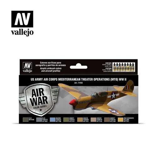 VALLEJO 71183 US Army Air Corps WWII Farbset