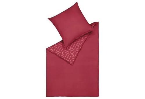 ESPRIT Winter Bettwäsche FLANELL Beere 155 x 220 cm - Bettwäsche aus 100 % Baumwolle, ideal für kalte Nächte. Weich, atmungsaktiv und mit praktischem Reißverschluss – für erholsamen Schlaf und stilvolles Ambiente.