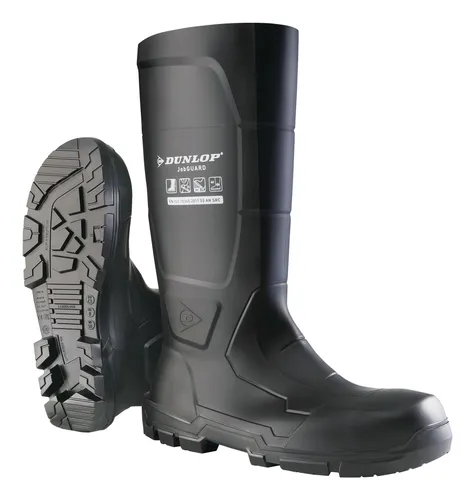 Dunlop Stiefel JobGUARD Full Safety S5, Größe 44 - Gummistiefel mit S5-Schutzklasse, ideal für extreme Arbeitsbedingungen und maximale Sicherheit auf Baustellen.