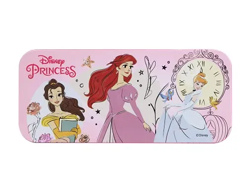 Markwins Princess Enchanting Destinations Nail Polish Tin - Nagellack-Set - buntes und spaßiges Set für Kinder - Nagellack-Zubehör - Spielzeug und Geschenke für Kinder